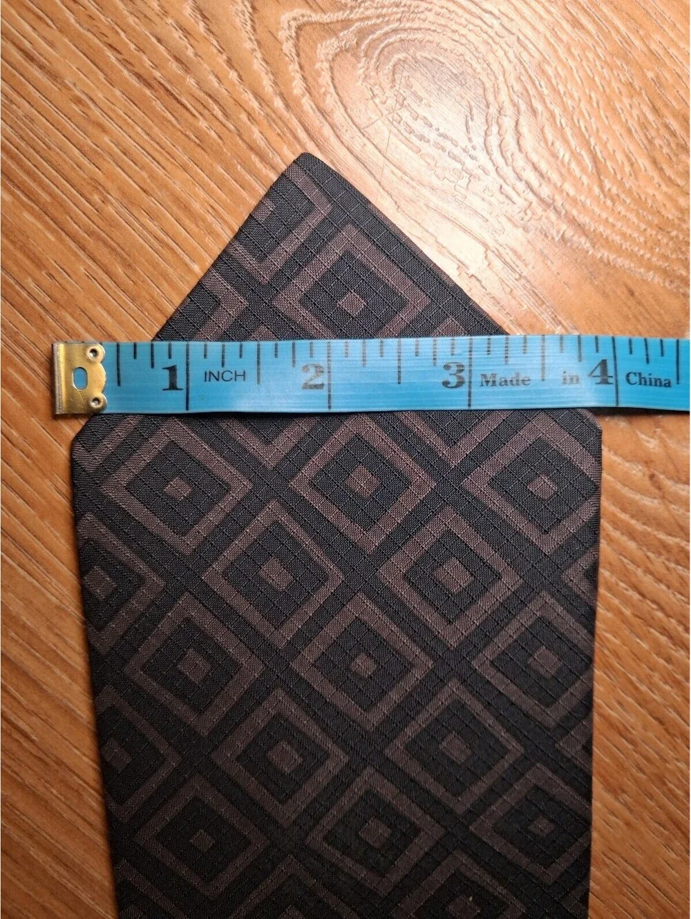 Giorgio Armani Silk Tie Black Geometric Wide Made in Italy